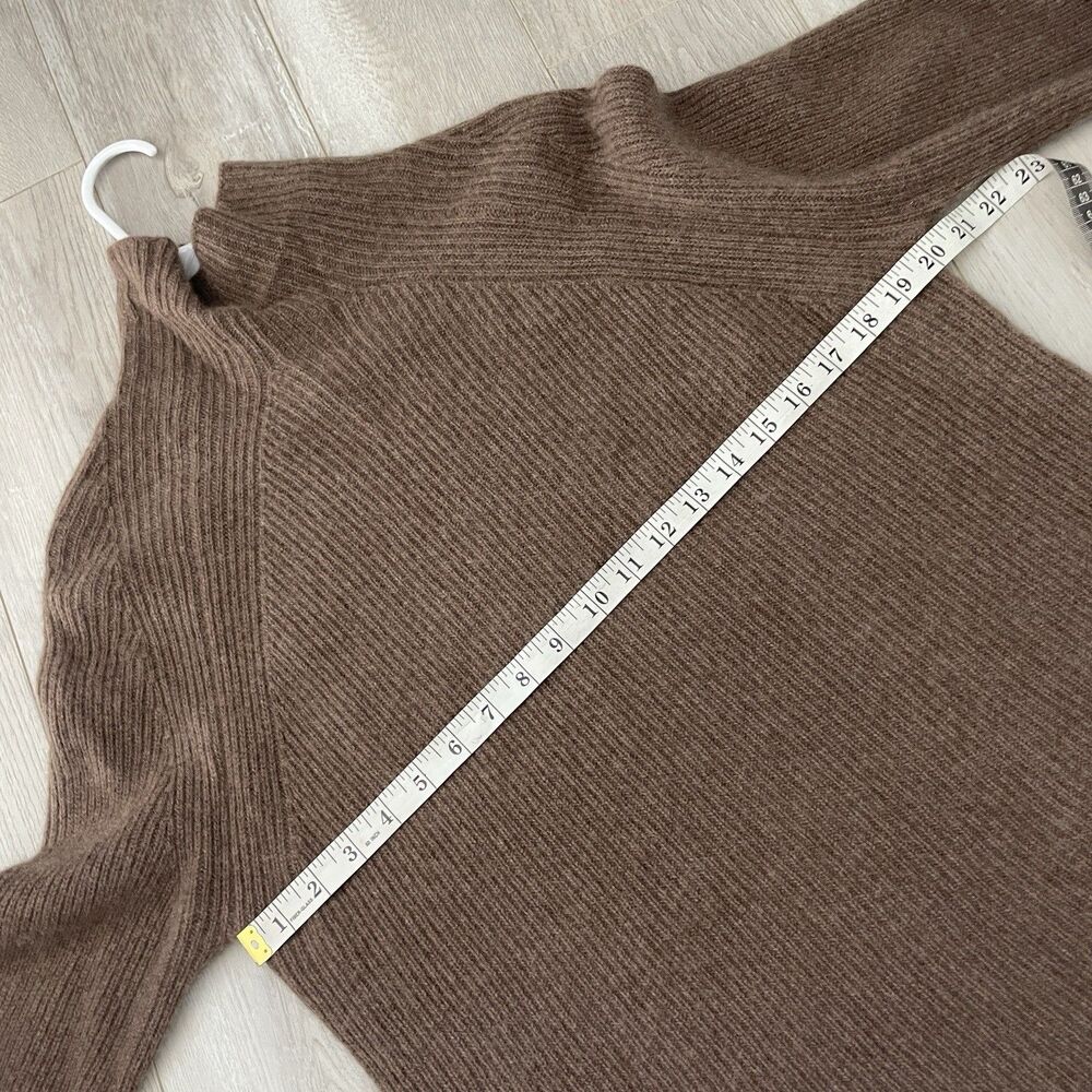 Naked Cashmere Sweater noelle turtleneck womens Brown small oversized minimalist - Picture 3 of 6